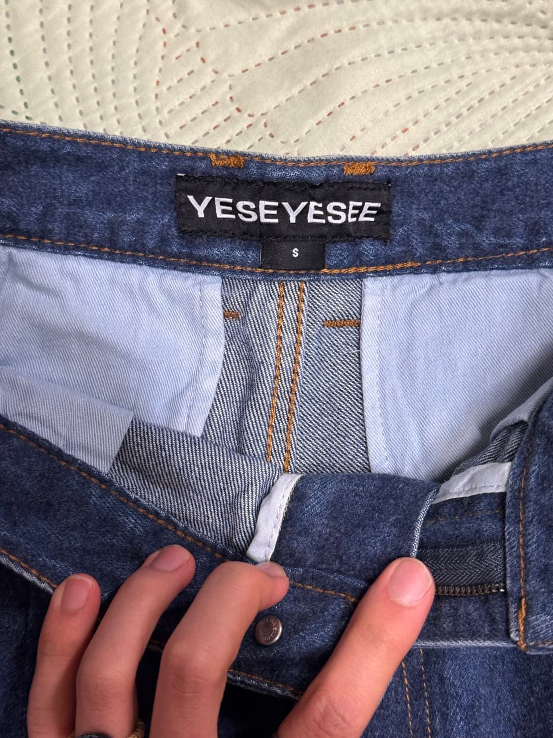 예스아이씨 데님챈츠 새상품급 상품이미지2