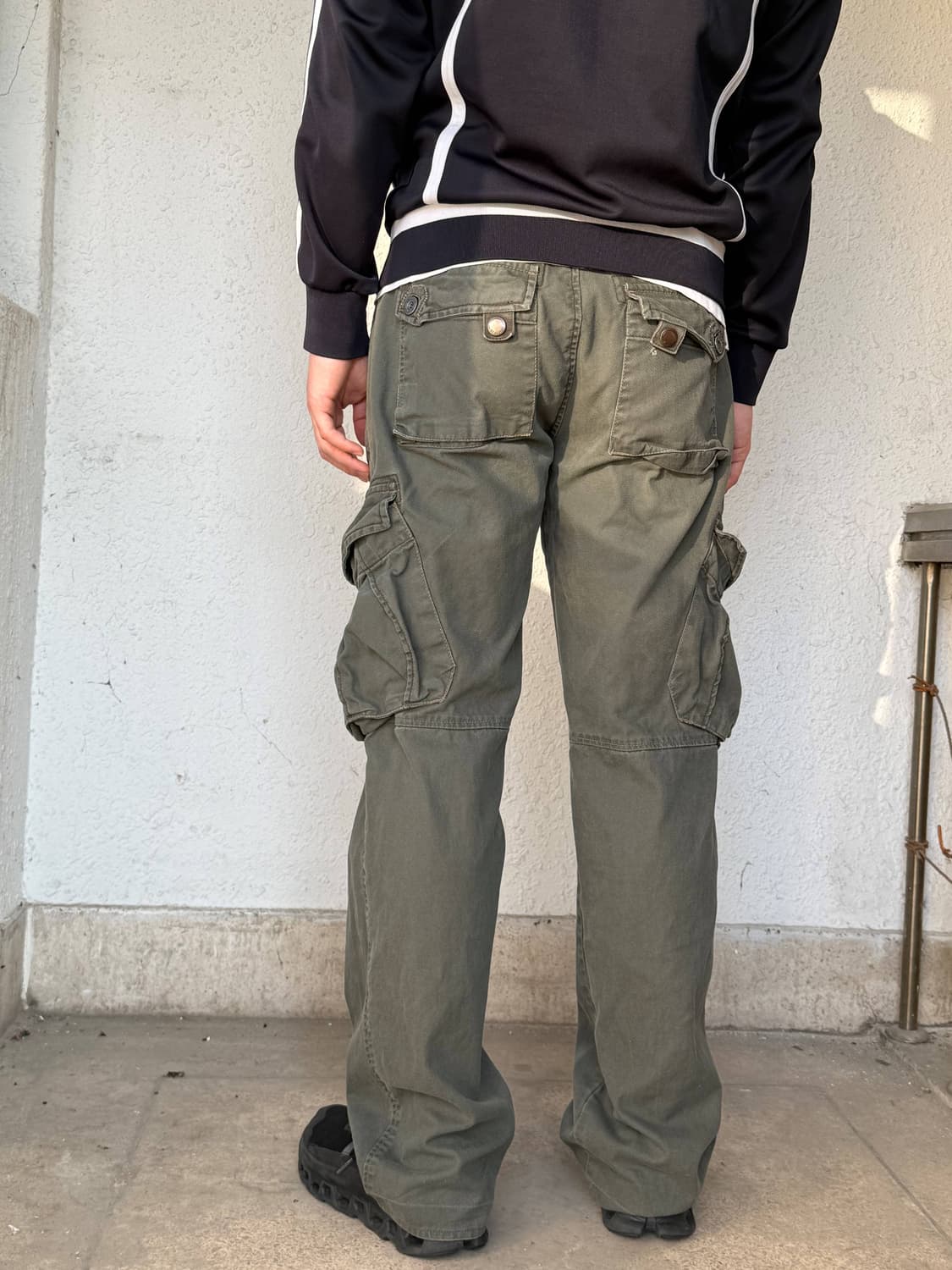 32 HENSMILE 빈티지 워시드 카고 팬츠 상품이미지1