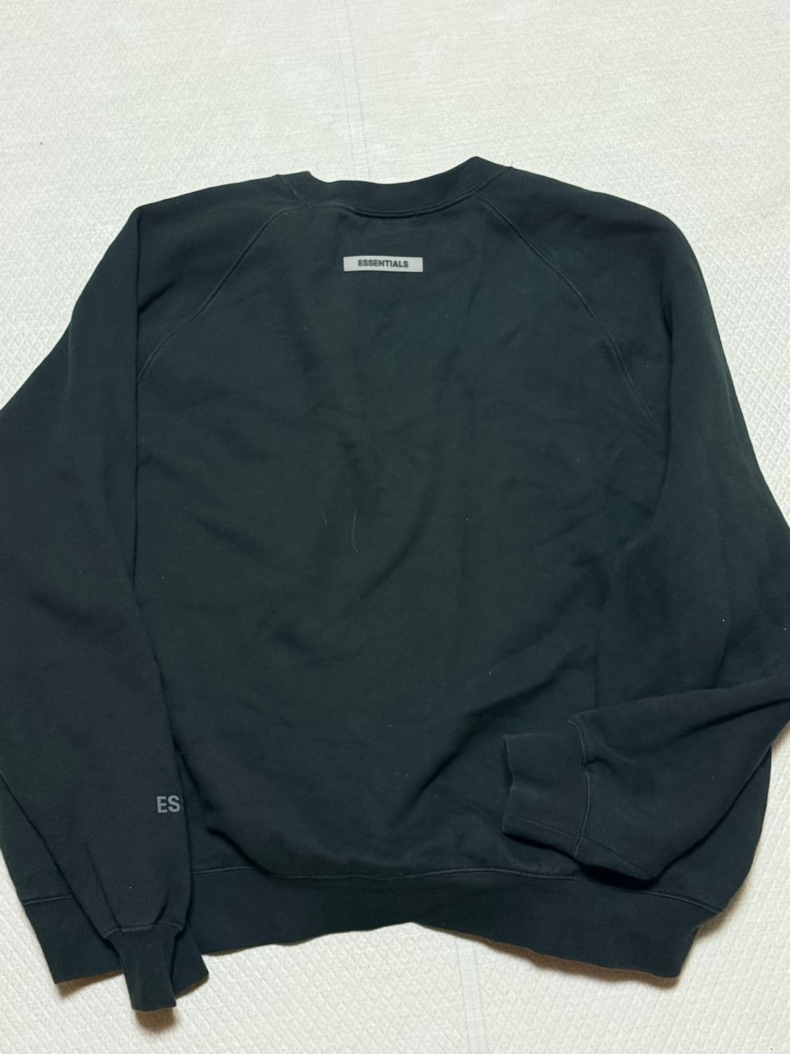 이센셜 맨투맨 블랙 L 상품이미지6