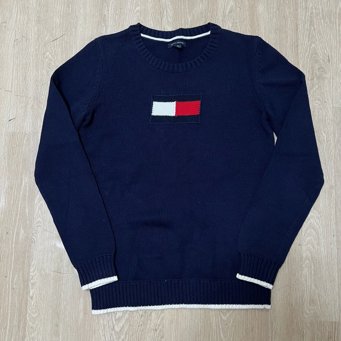 타미힐피거 빅로고 라운드 니트 M/95  상품이미지1