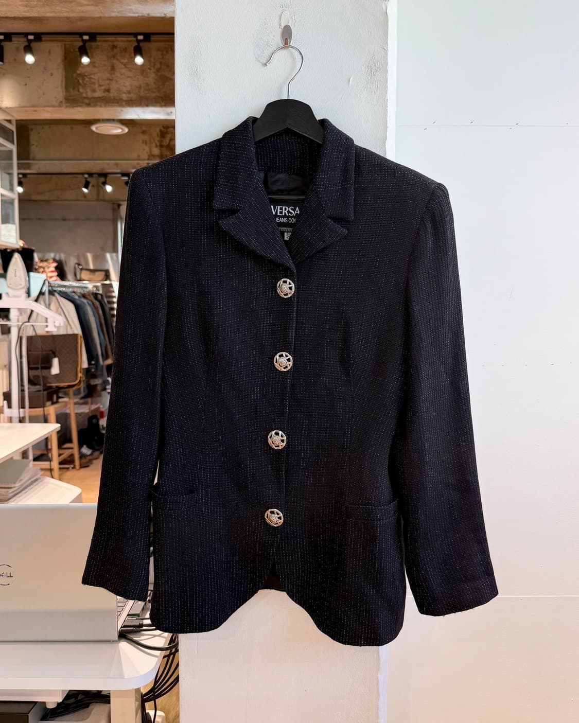 베르사체 진스 쿠튀르 블랙 4b 블레이저 자켓  상품이미지2