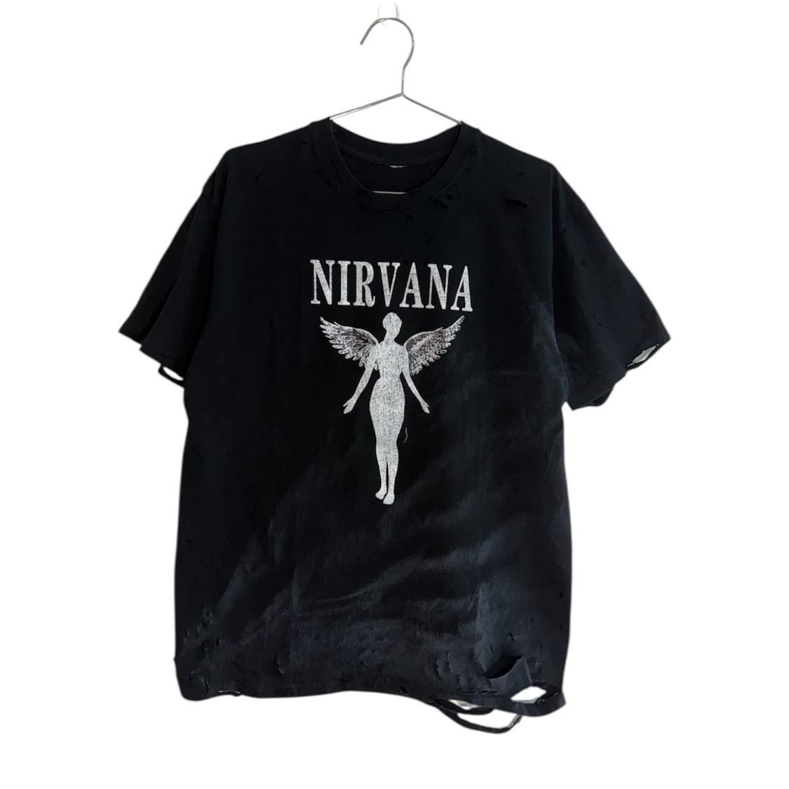 NIRVANA vintage distressed washing shirt 상품이미지1