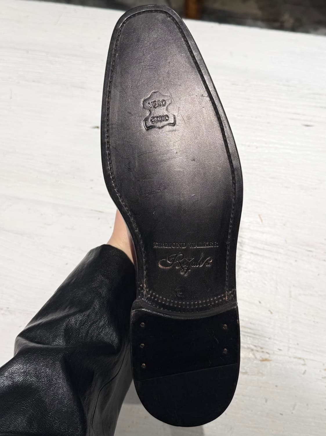 다이아몬드 워커 브라운 파티나 버클 조퍼 부츠 상품이미지8