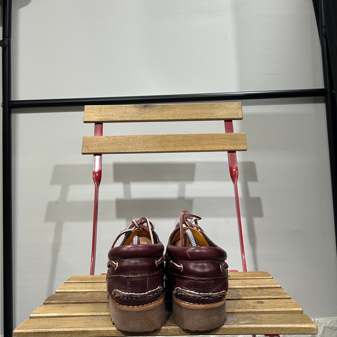 270) 팀버랜드 보트화 남성 남자 구두 보트 3 아이 버건디 상품이미지4