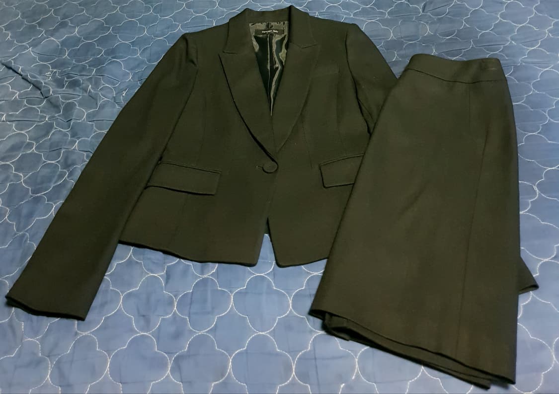 케네스레이디 면접&오피스 정장 투피스 블랙 (44~55) 상품이미지1