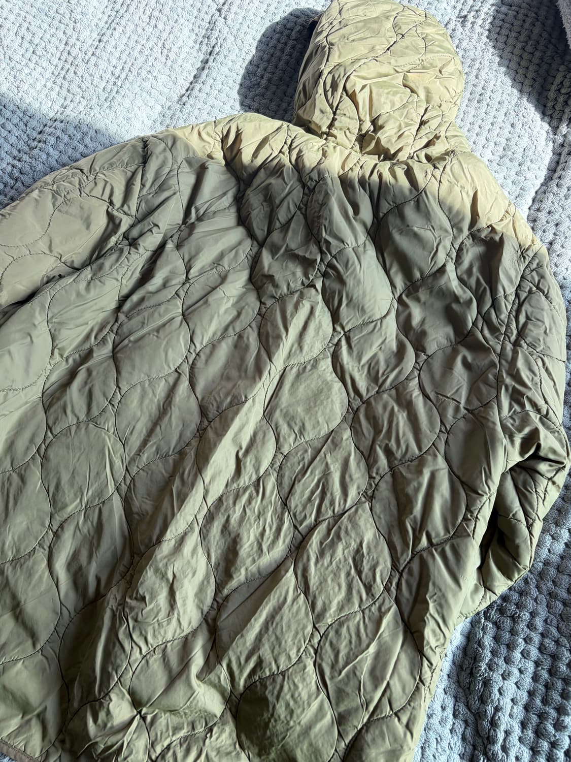 코드그라피 카키 깔깔이 내피 상품이미지2