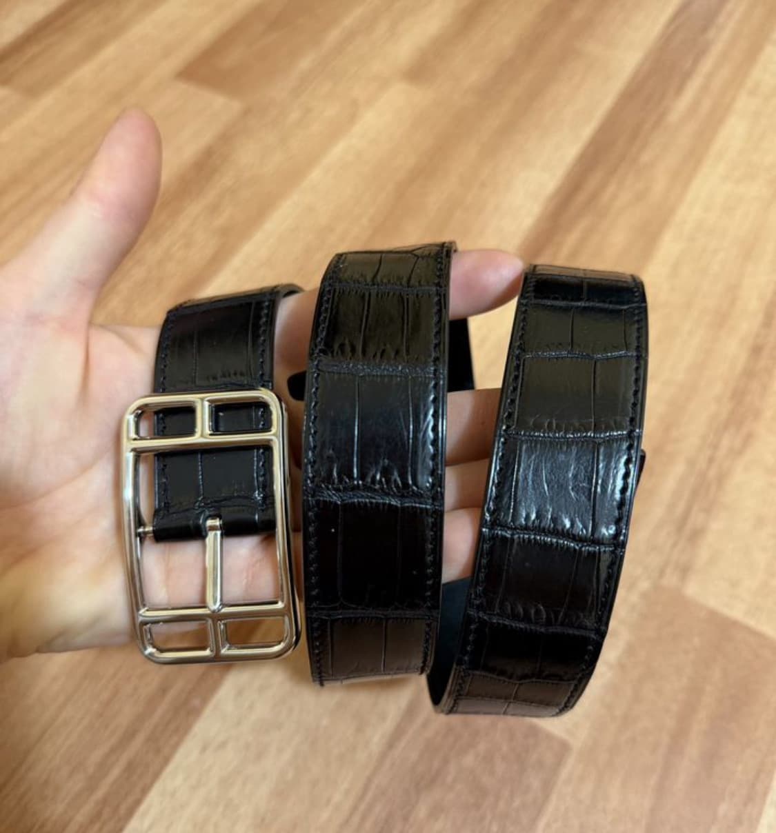 에르메스 리버서블 벨트(프로수스 라인-나일 엘리게이터)95사이즈-해외발송 상품이미지3