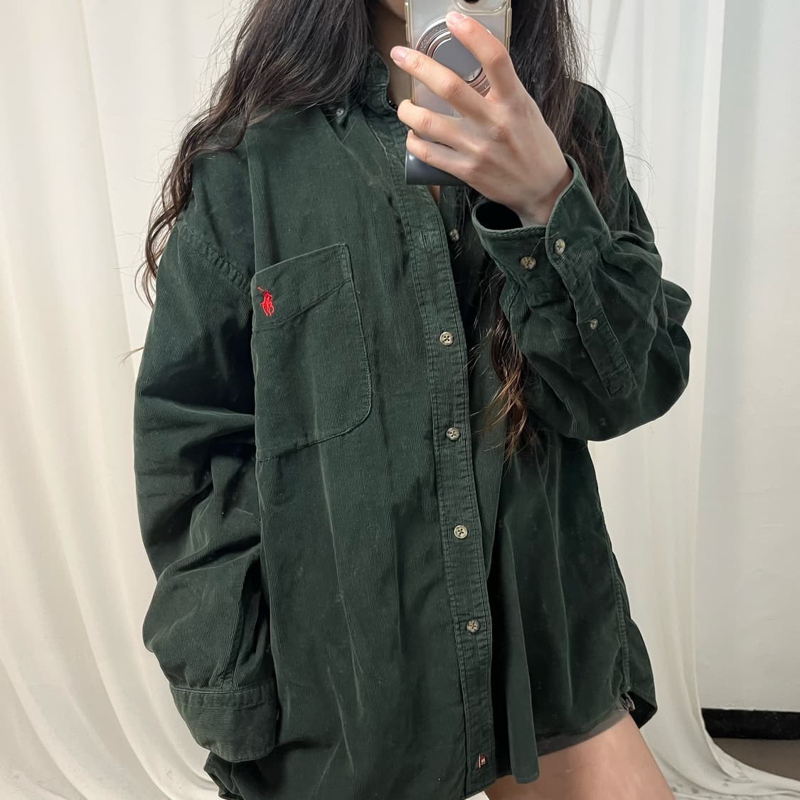 Polo 90s Khaki Corduroy Shirt  상품이미지3