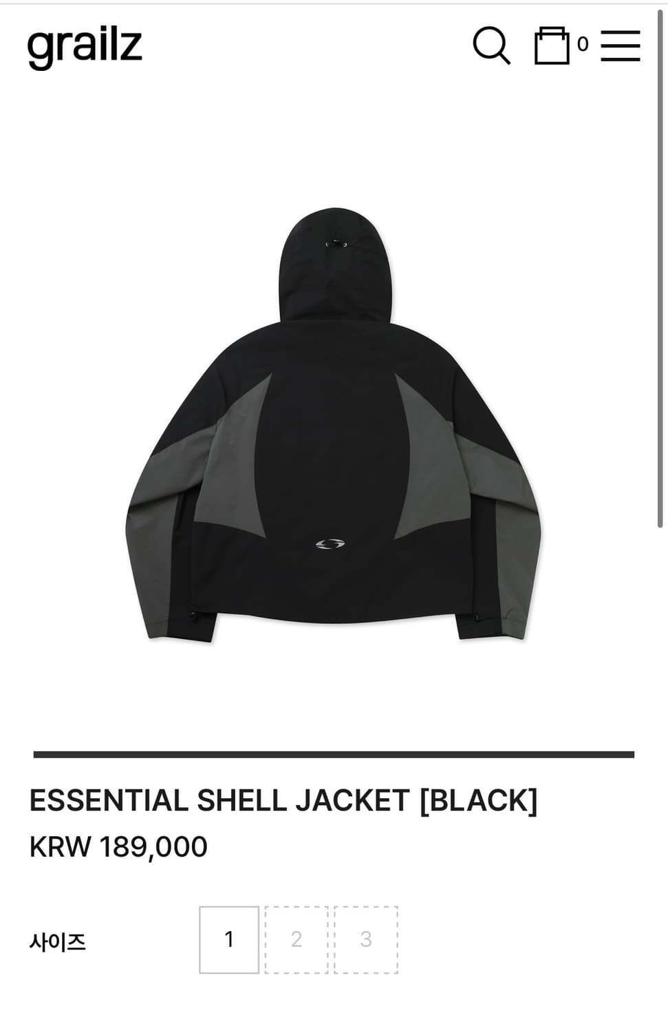 그레일즈 바람막이 2사이즈 상품이미지6