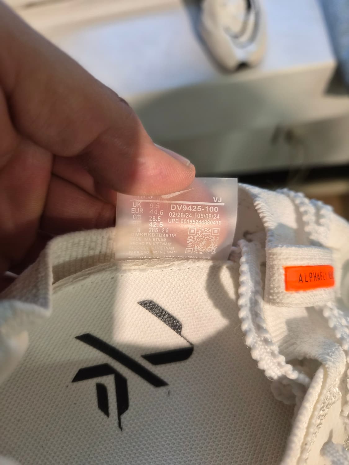 285) 나이키 에어 줌 알파플라이 넥스트% 2 프로토 화이트 팝니다 상품이미지5