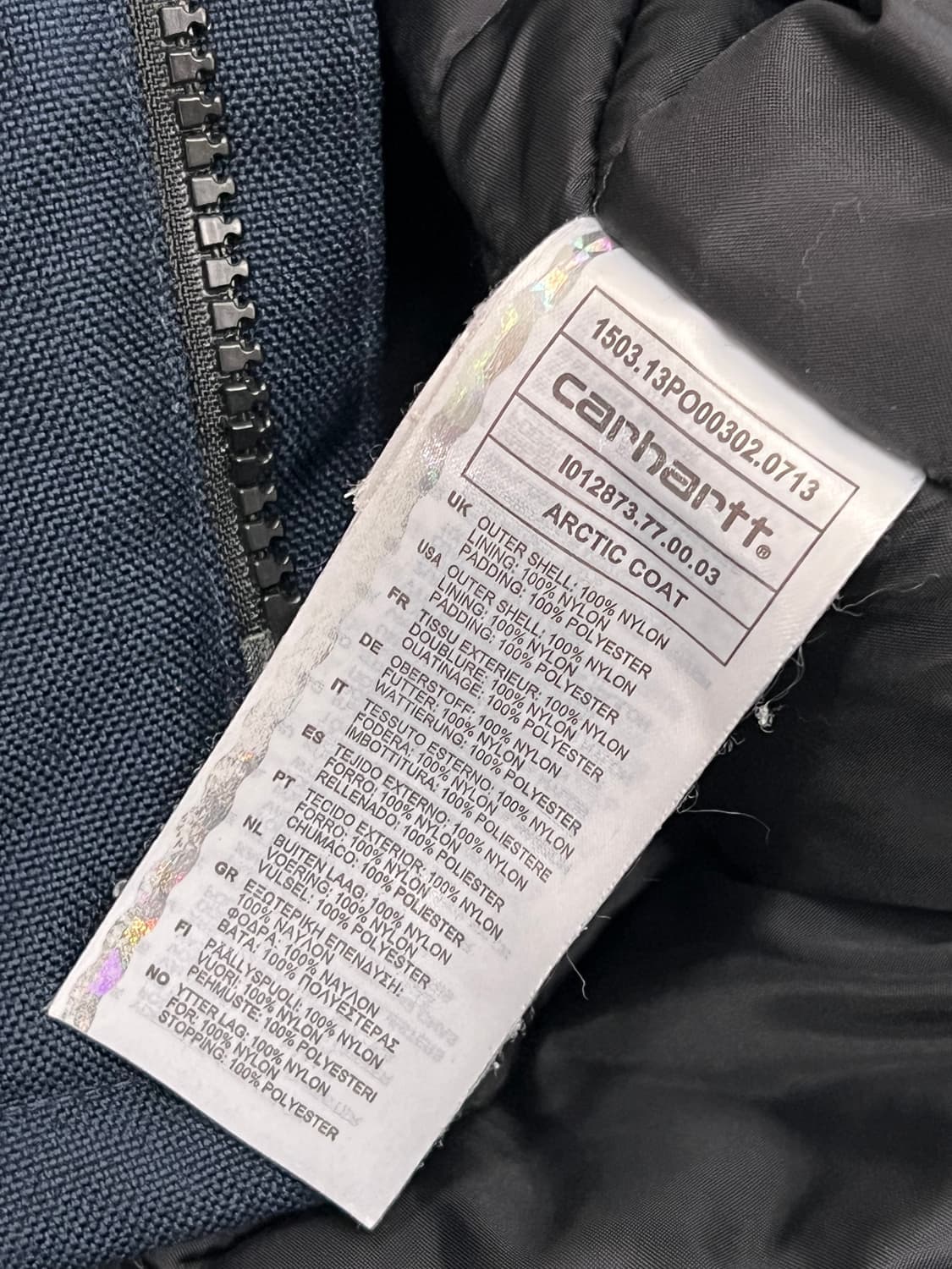 (M) 칼하트WIP 아크틱 코트 자켓 네이비 상품이미지5