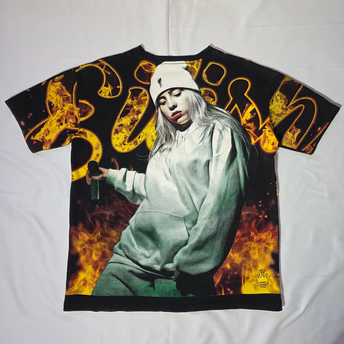 [L~XL]빈티지 빌리 아일리시 그래픽 티셔츠 상품이미지5