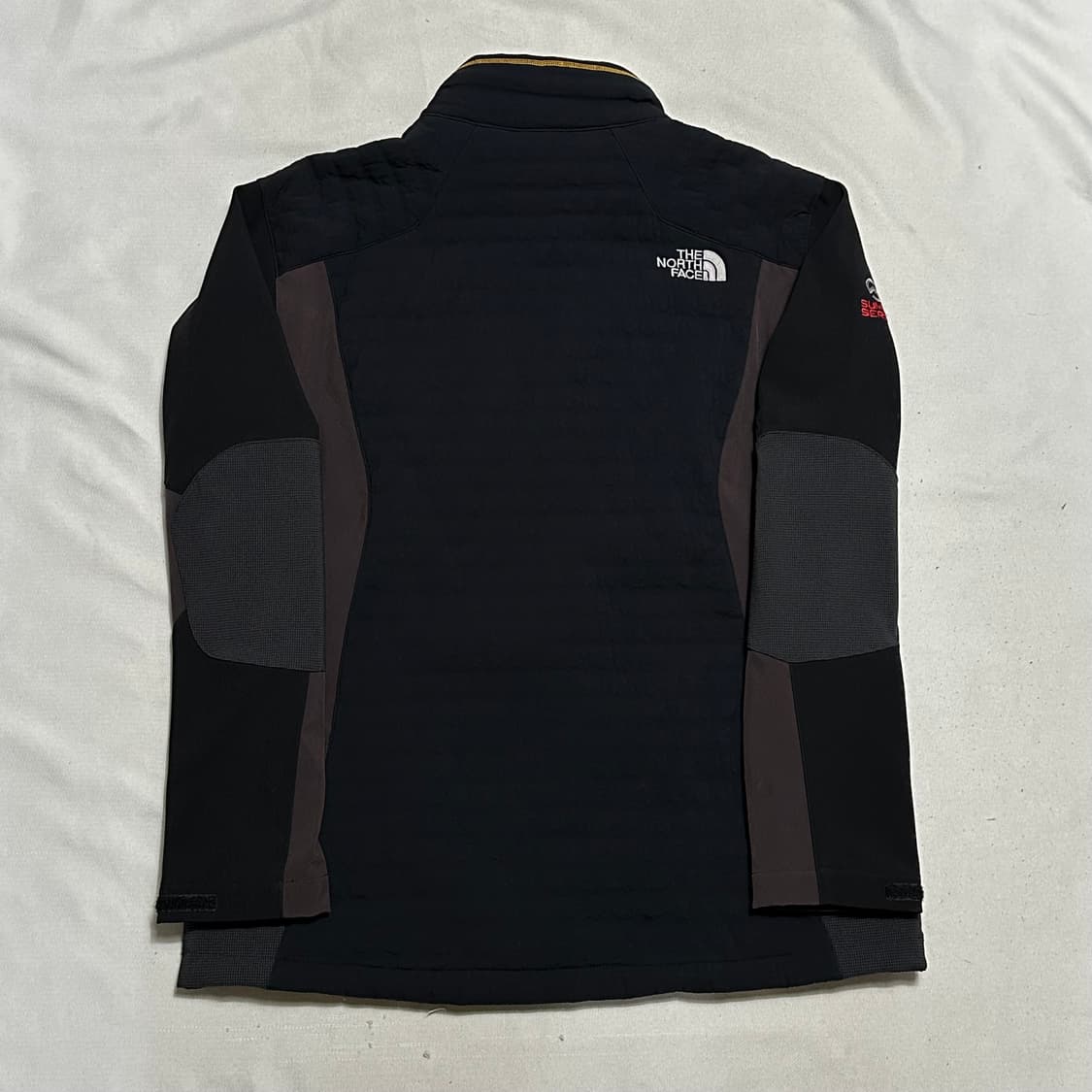 105 노스페이스 써밋 블랙 옐로우 배색 플리스 자켓 상품이미지3