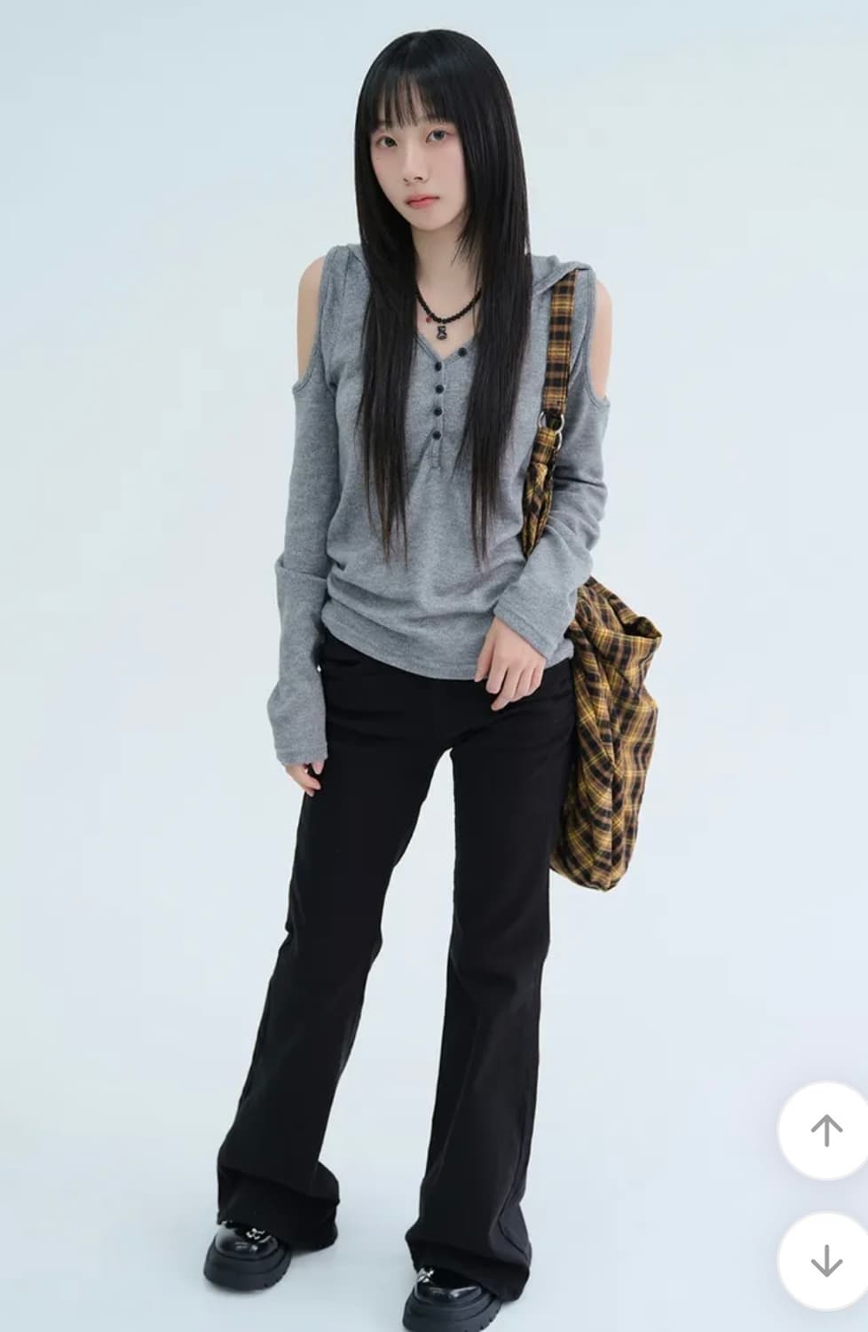 새상품) 틸데서울 가먼츠 숄더 울 니트 후드 상품이미지5