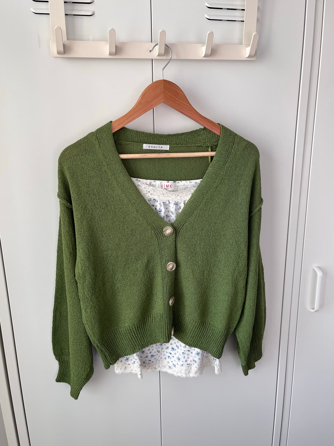 Lhalita 그린 브이넥 루즈 가디건  상품이미지7