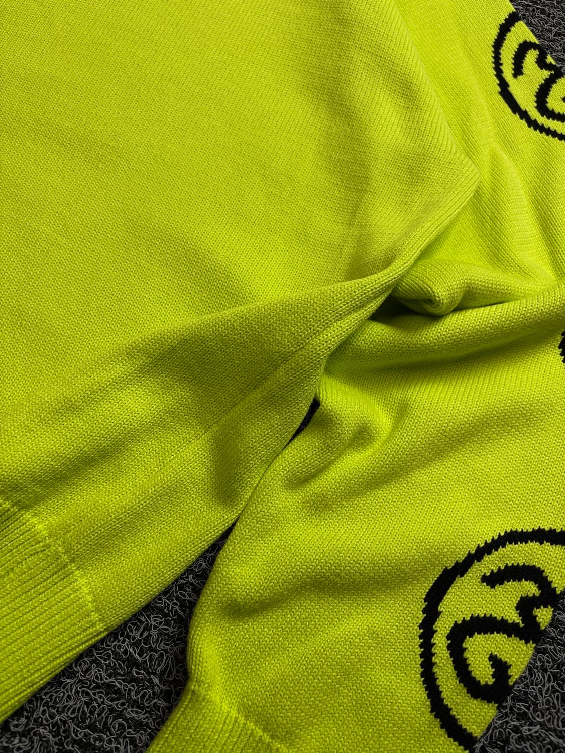 스투시 SS링크 사이드로고 크루넥 스웨터 라임 2117 상품이미지6