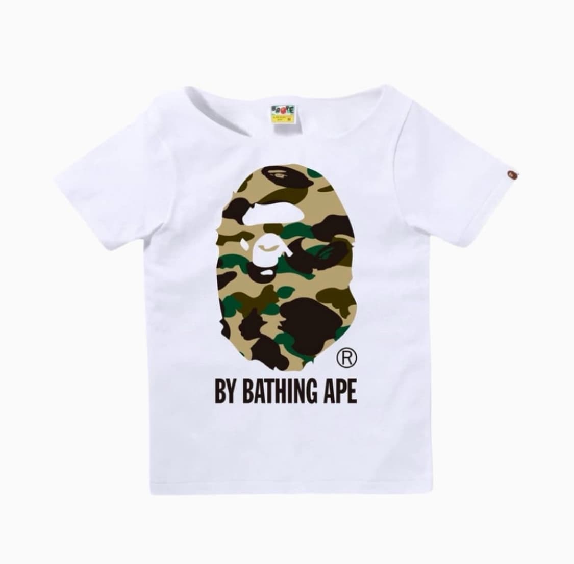 Bape 베이프 퍼스트 카모 바이 베이싱 에이프 티셔츠 화이트 옐로우 상품이미지1