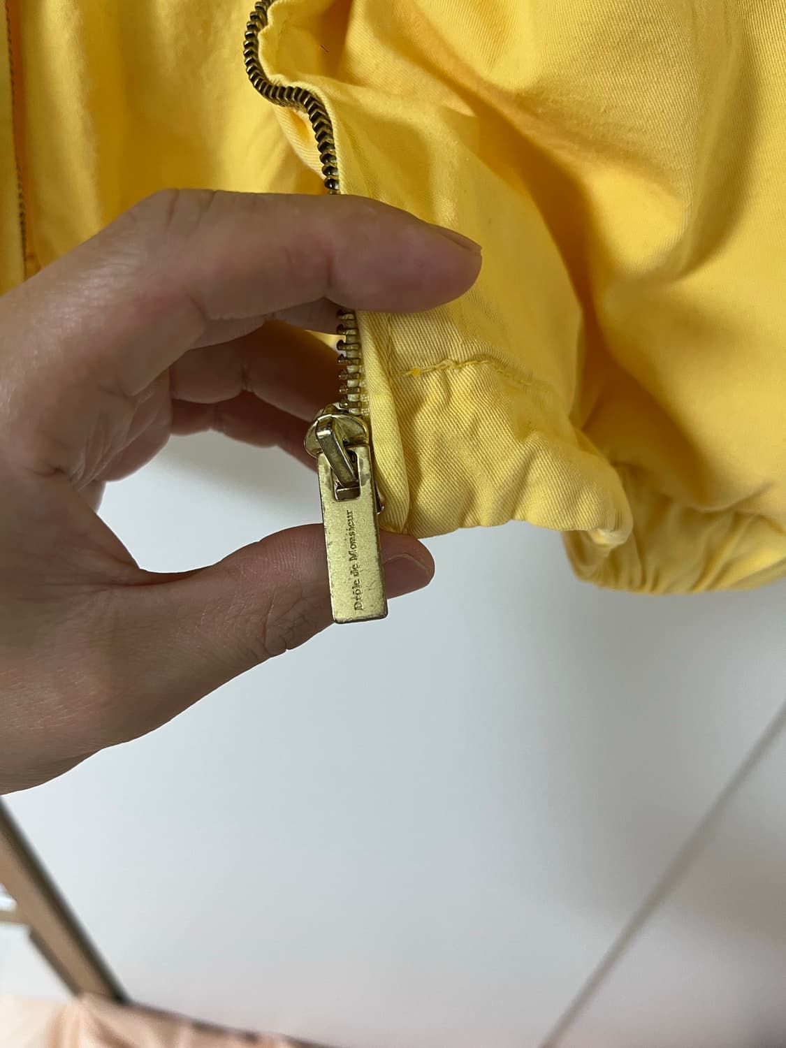 Drôle de Monsieur(드롤 드 무슈) 옐로우 자켓_페퍼유착용 상품이미지5