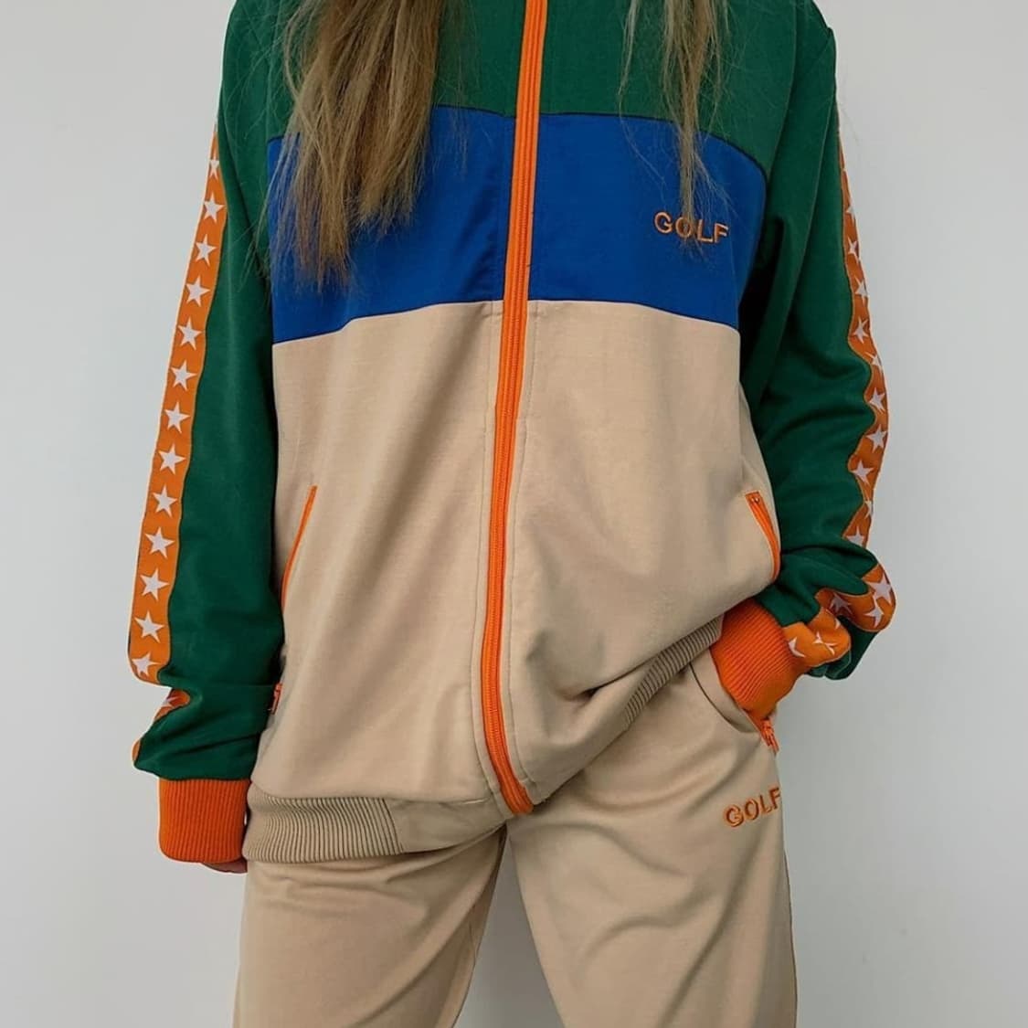 골프왕 Golf Wang 트레이닝 자켓&팬츠 셋업 상품이미지1