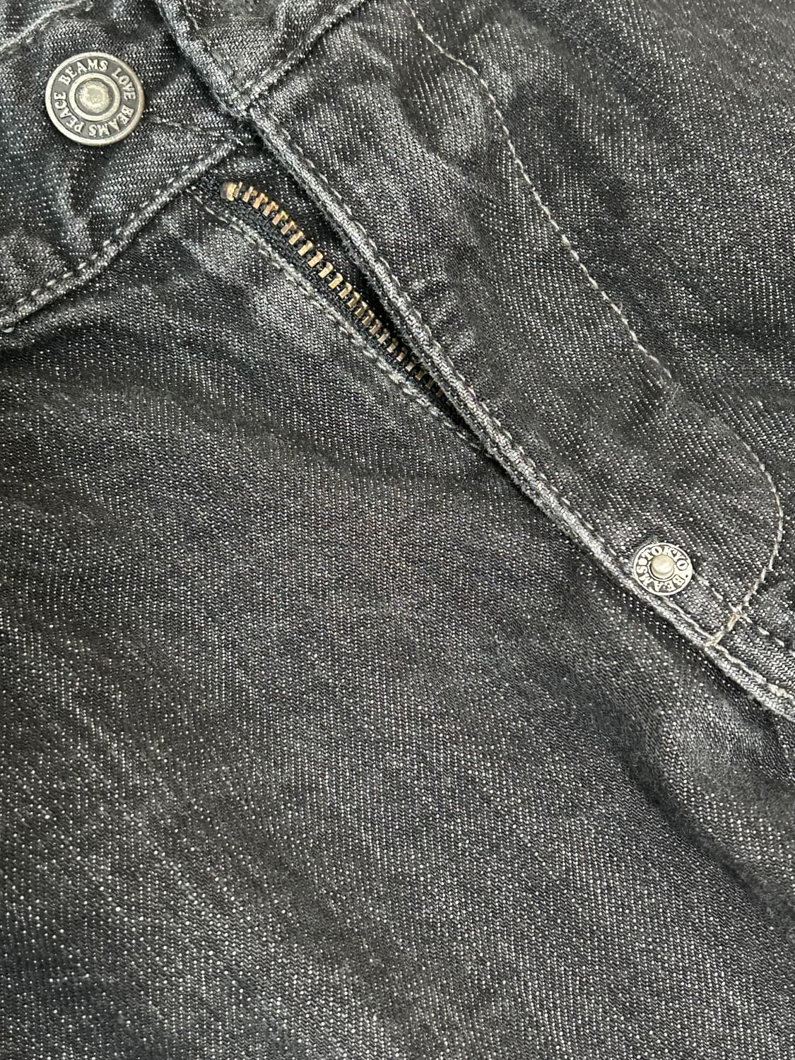 빔즈 블랙 워싱 데님팬ㅊ 상품이미지4