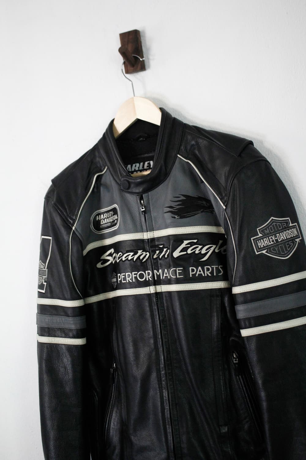 Haley-Davidson Leather Racing Jacket 상품이미지5