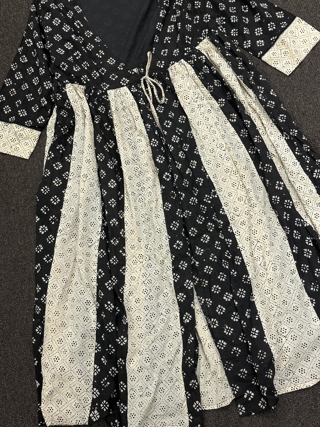 14)Japanese vintage 패턴 레이스 디테일 오픈 원피스 상품이미지3