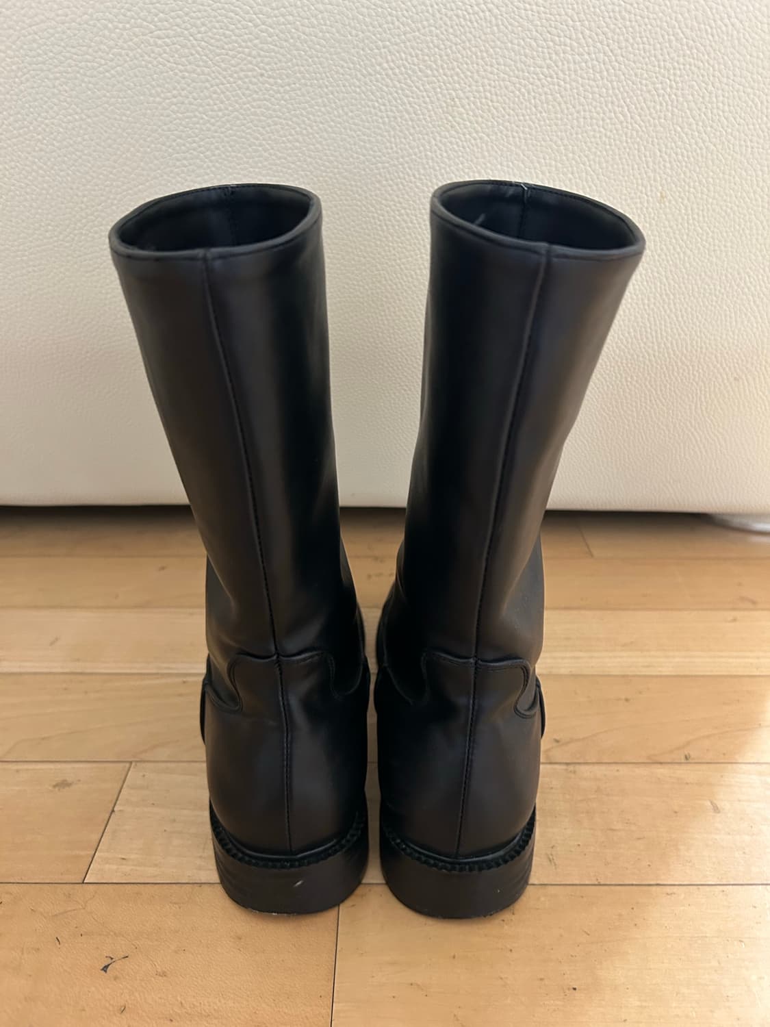 코모레비뮤지엄 핸드메이드 와이드 클래식 미들 부츠｜KM009 상품이미지6