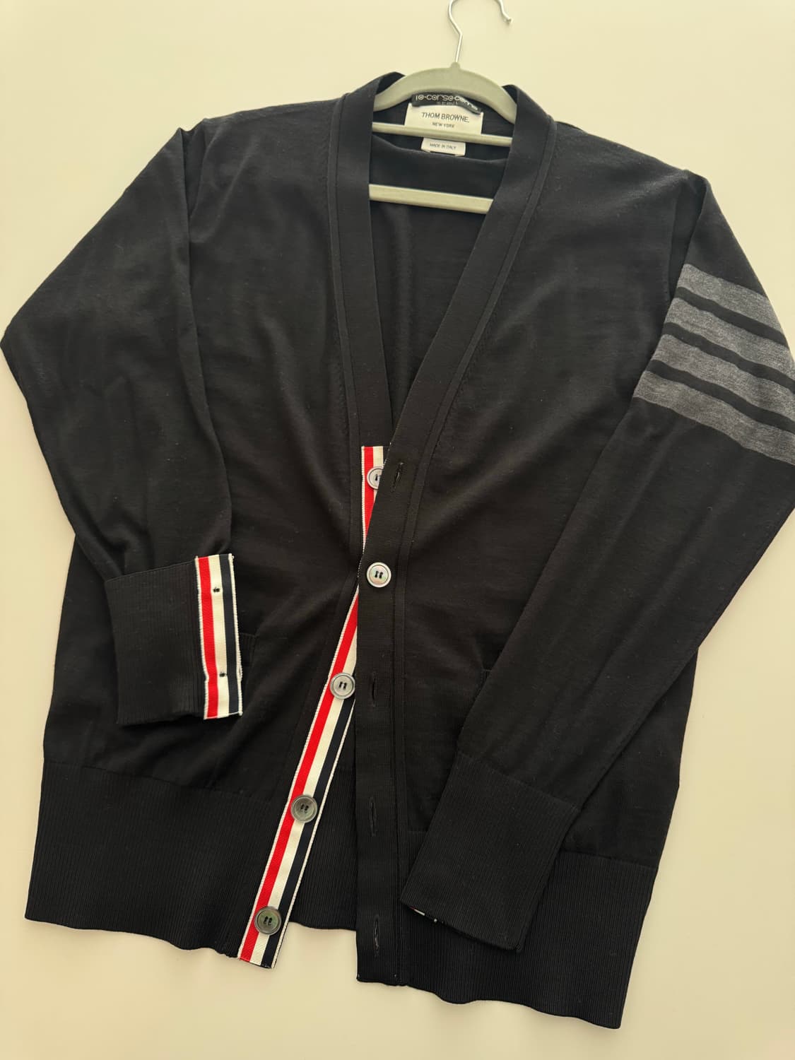 Thom Browne 블랙 울 가디건 상품이미지1