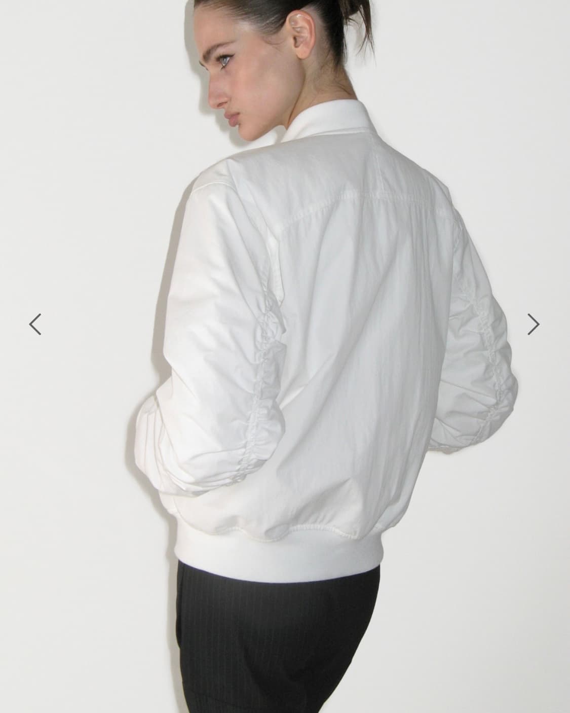 썬번프로젝트 Over Fit Shirring Bomber Jacket 상품이미지2