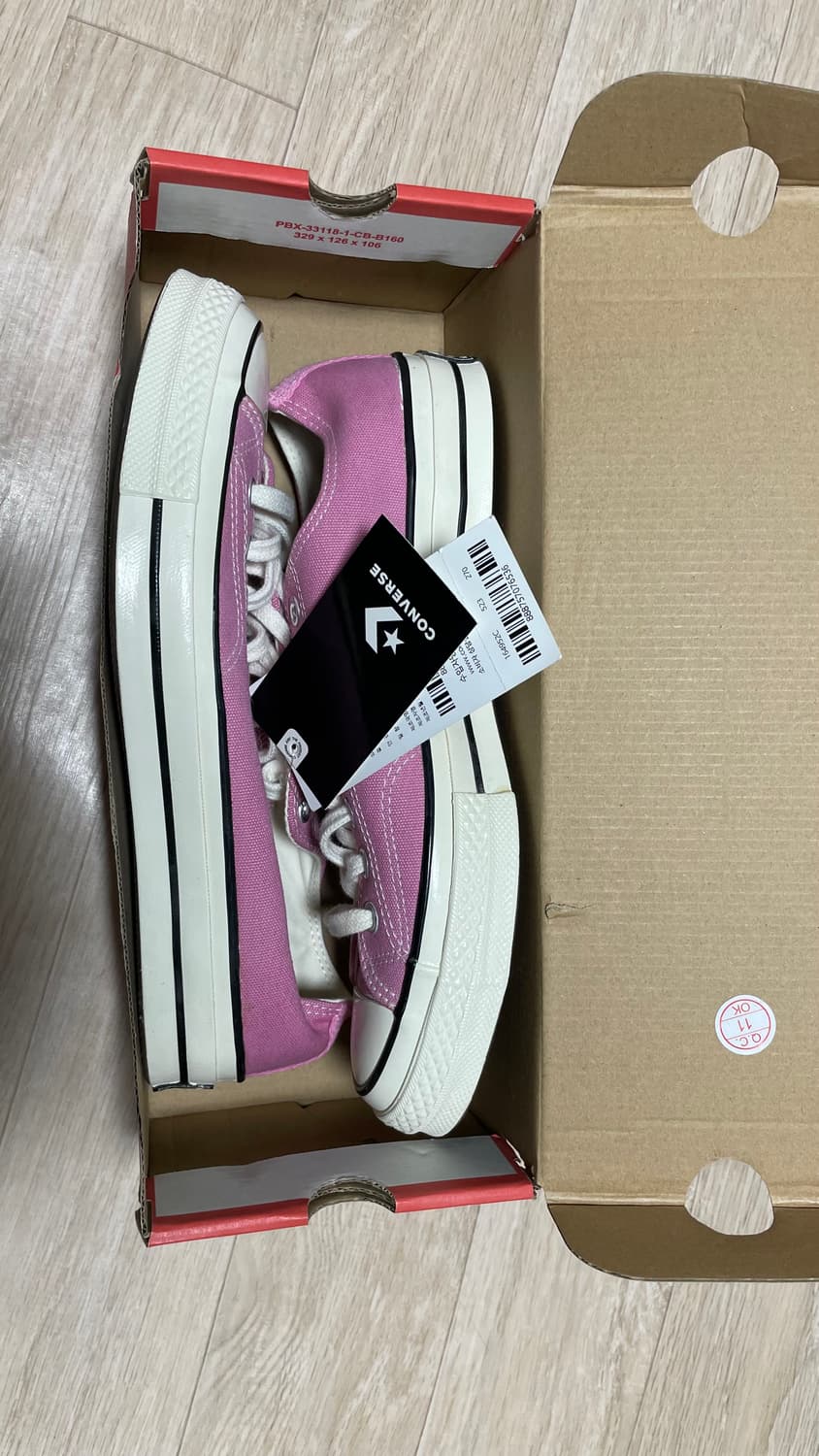 컨버스 척 70 핑크 로우 270 새제품 상품이미지2