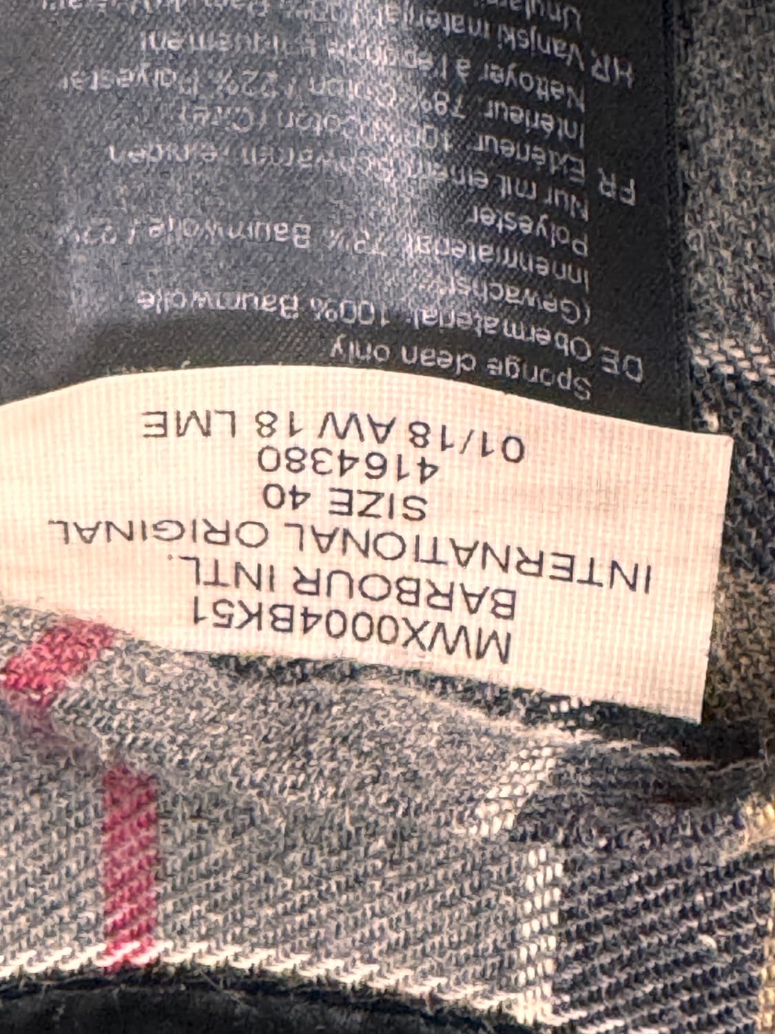 바버 인터네셔널 40사이즈 상품이미지3