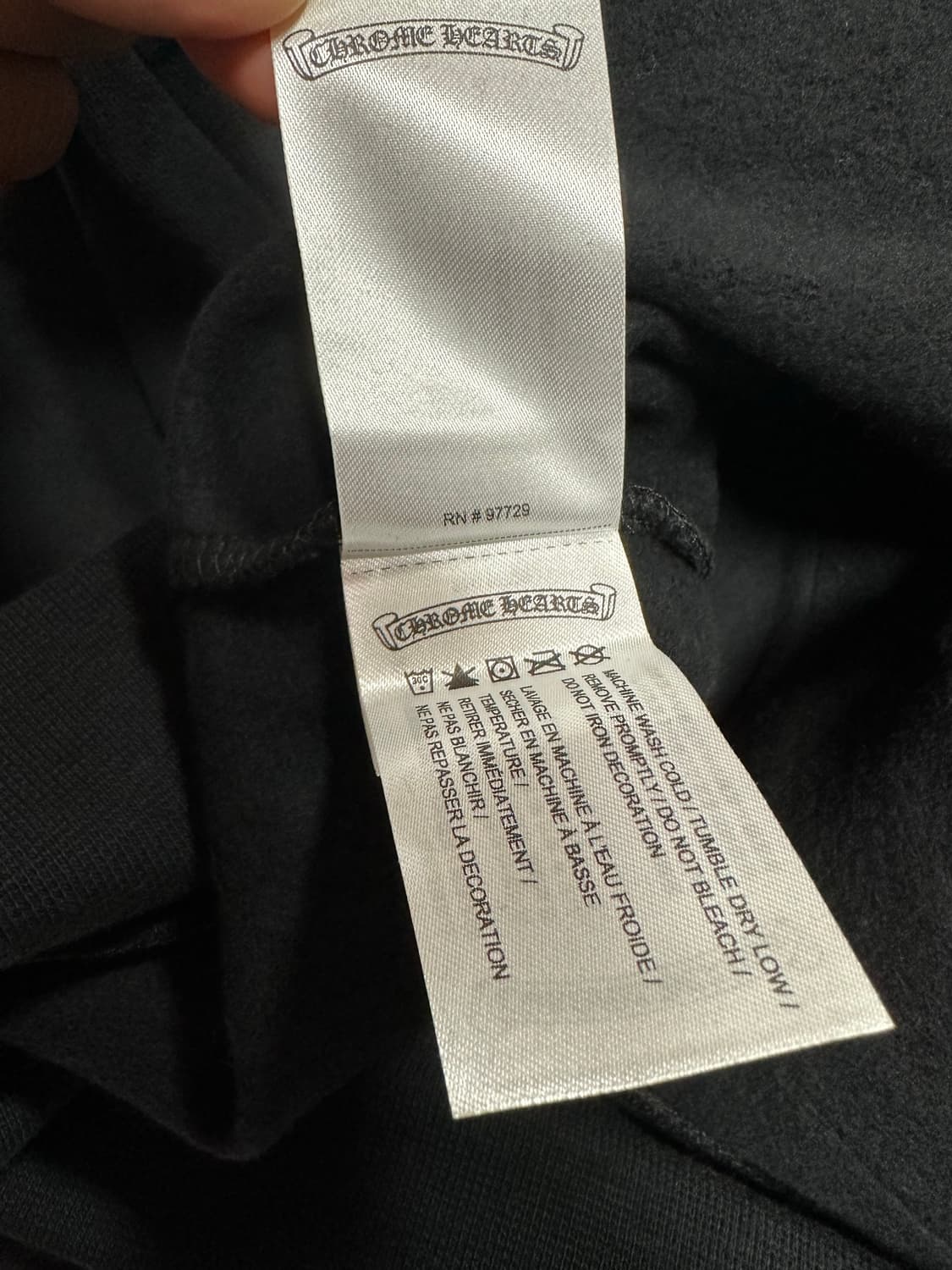 [L] 크롬하츠 1988 블랙/실버 후드티 새상품 상품이미지4