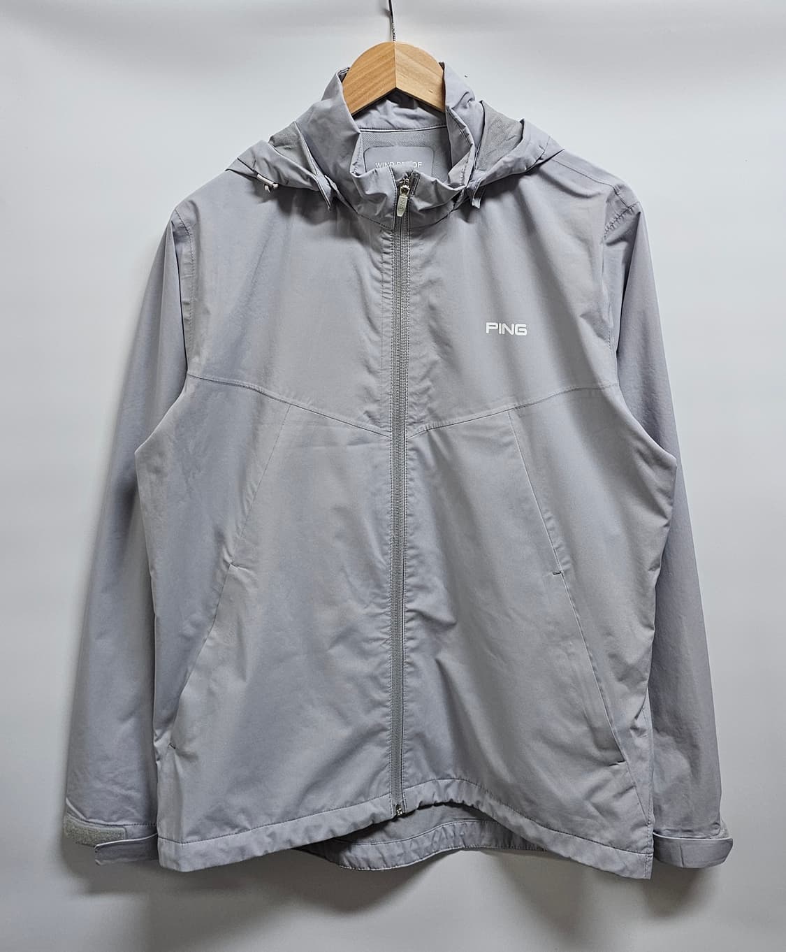 PING 핑 바람막이 후드 자켓 그레이 100 상품이미지1