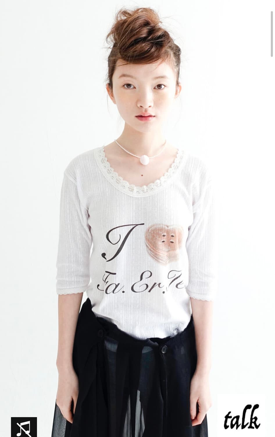 fa.er.ie lace T-shirt (ivory) 상품이미지1
