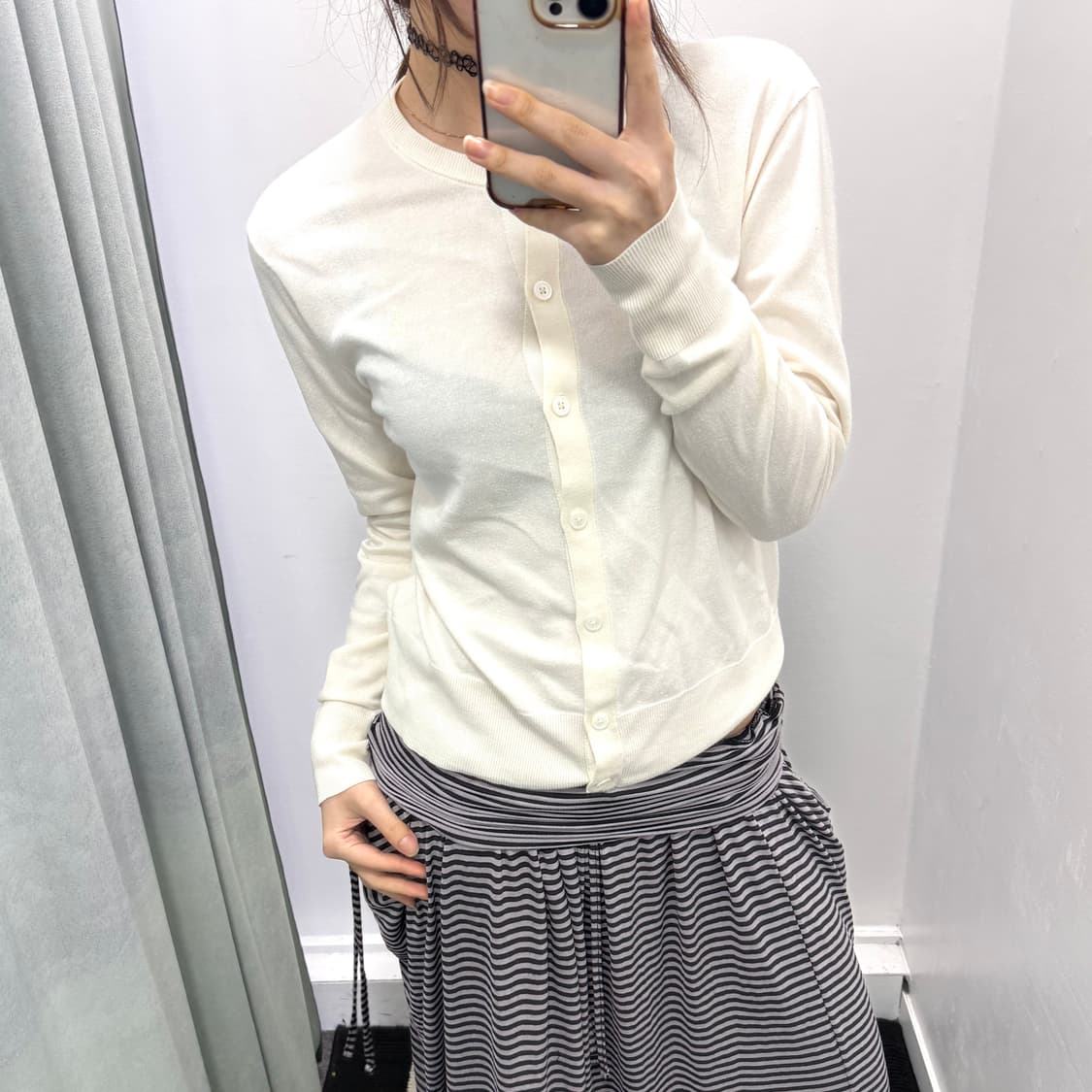 폴로 아이보리 가디건 상품이미지2