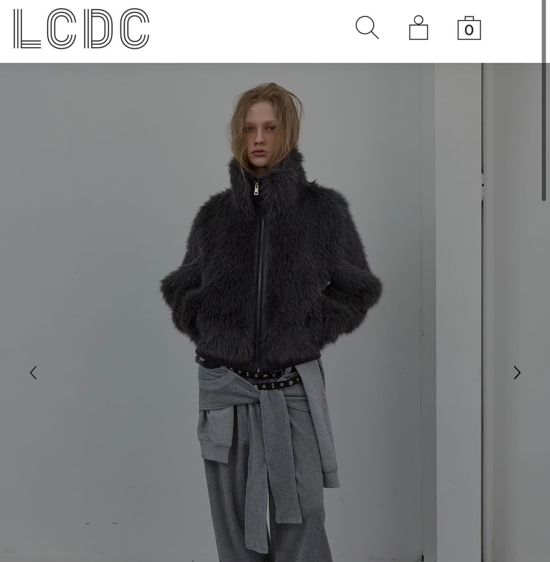 LCDC 엘씨디씨티엠 퍼자켓 그레이 상품이미지1