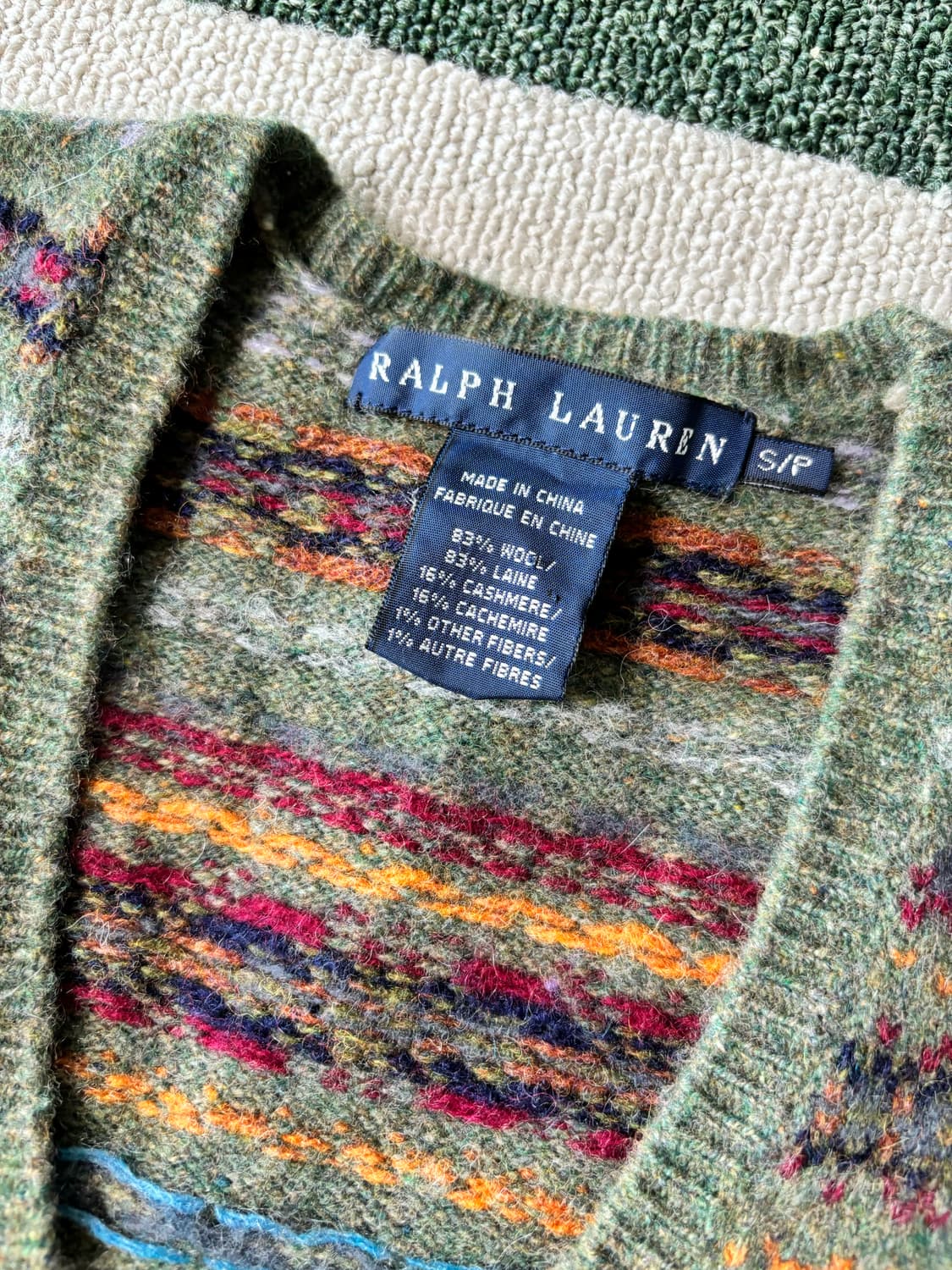 폴로 여성 캐시미어 울 니트 XS 상품이미지2