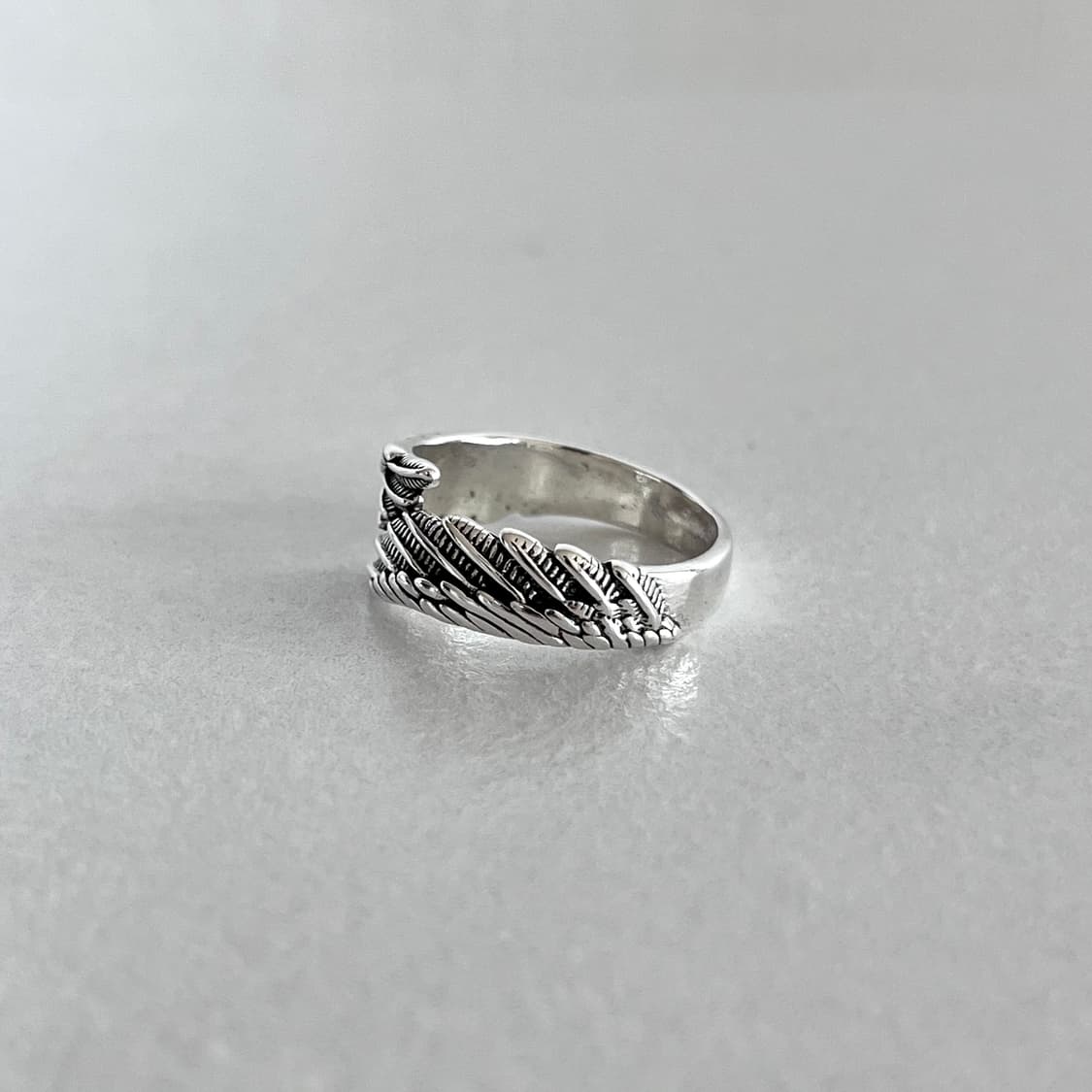 깃털 카빙 반지 상품이미지2