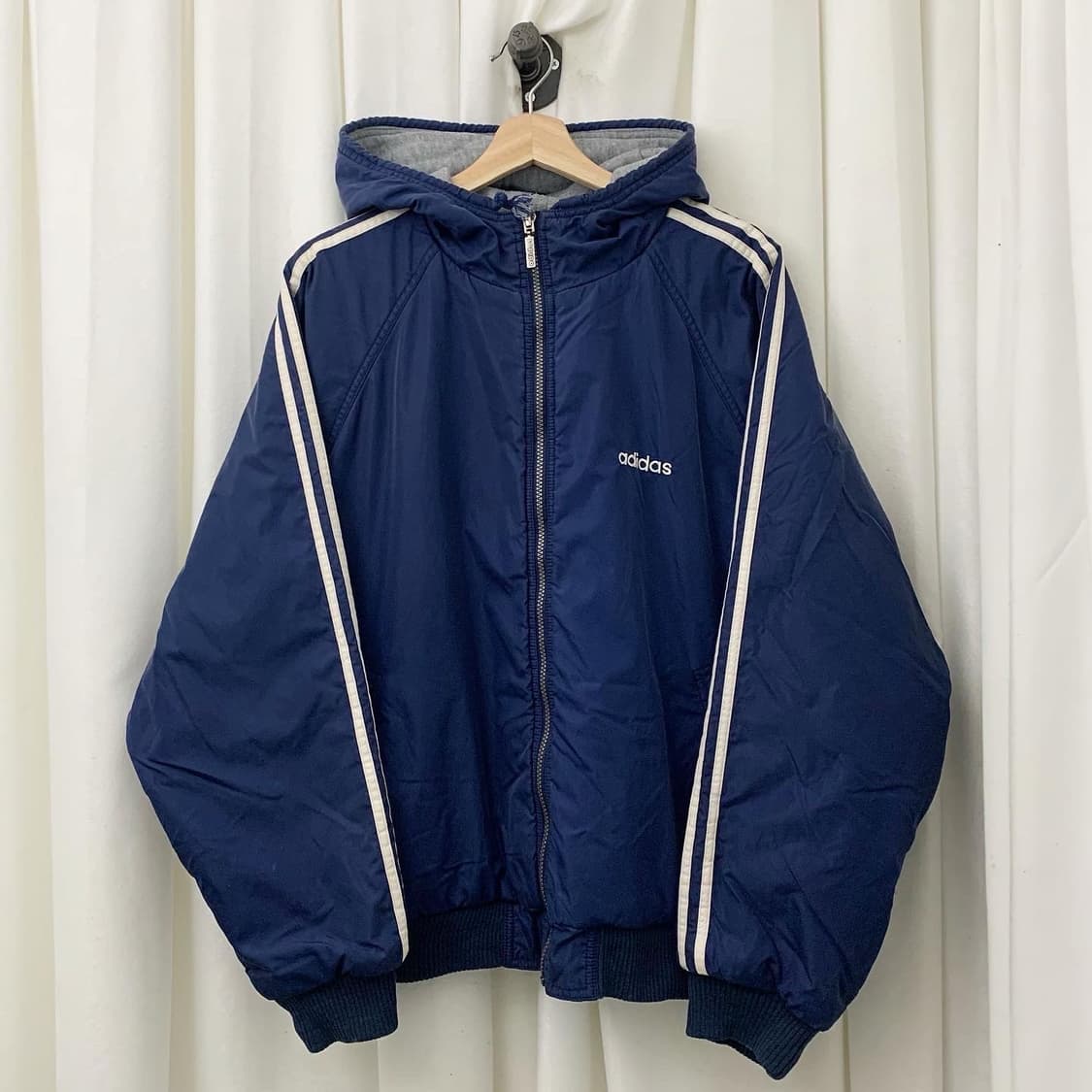 아디다스 블루 그레이 리버시블 점퍼 상품이미지1