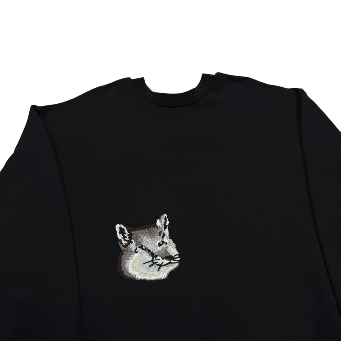 메종키츠네 빅 폭스헤드 스웻셔츠 맨투맨 블랙 3 상품이미지2