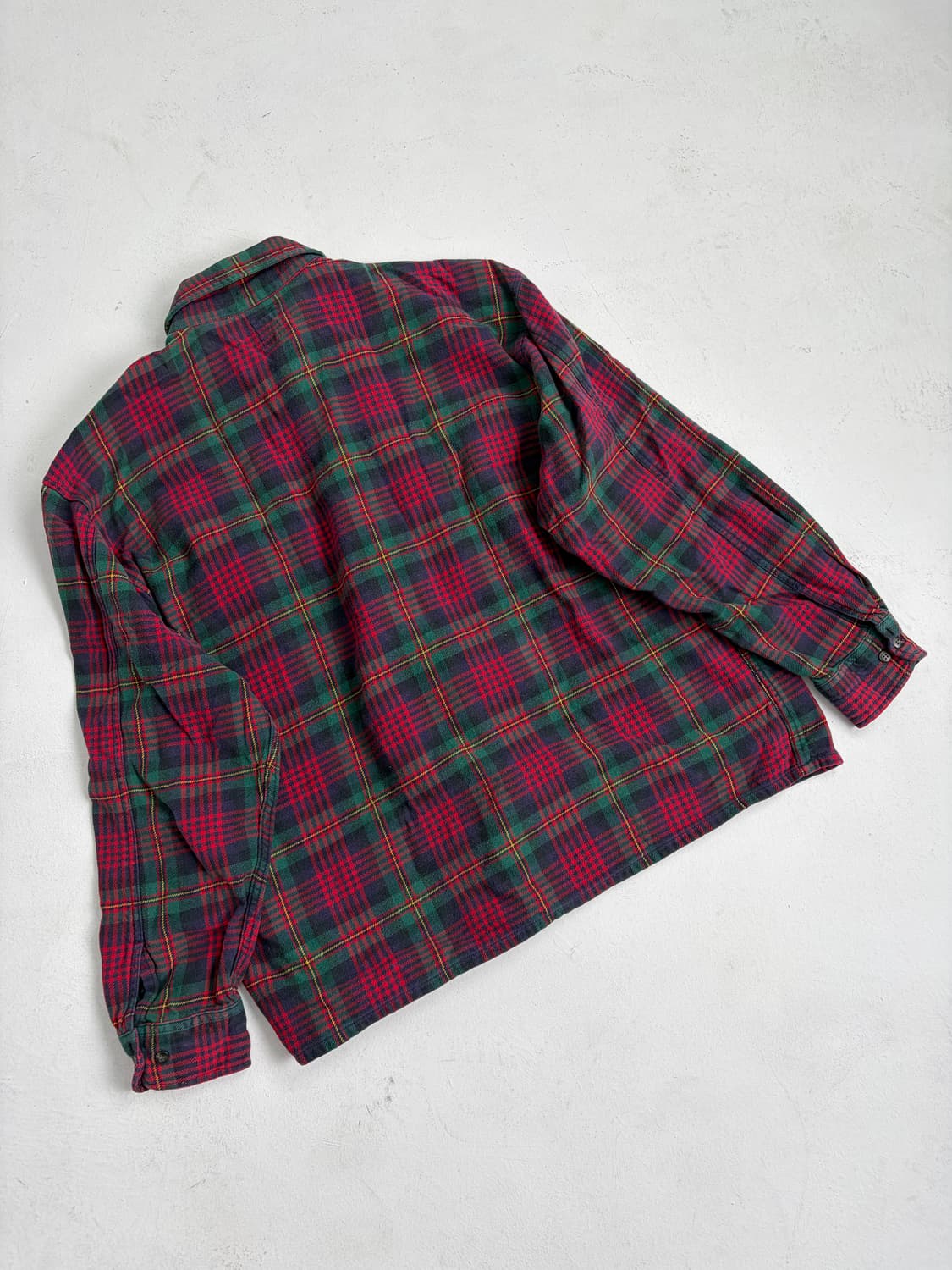 90s Gap Plaid Zip Up Shirt (red/green) 상품이미지2