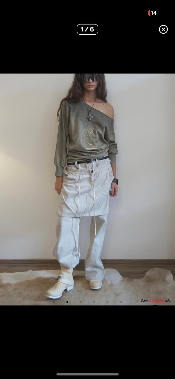 스컬프터 Apron 레이어드 데님팬츠 상품이미지1