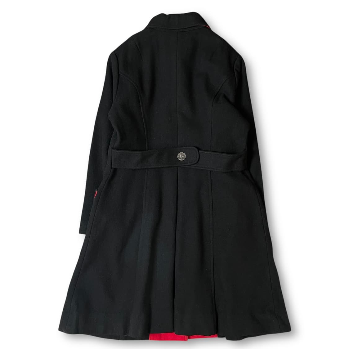 빈티지 블랙 투포켓 버튼 싱글 코트 상품이미지2