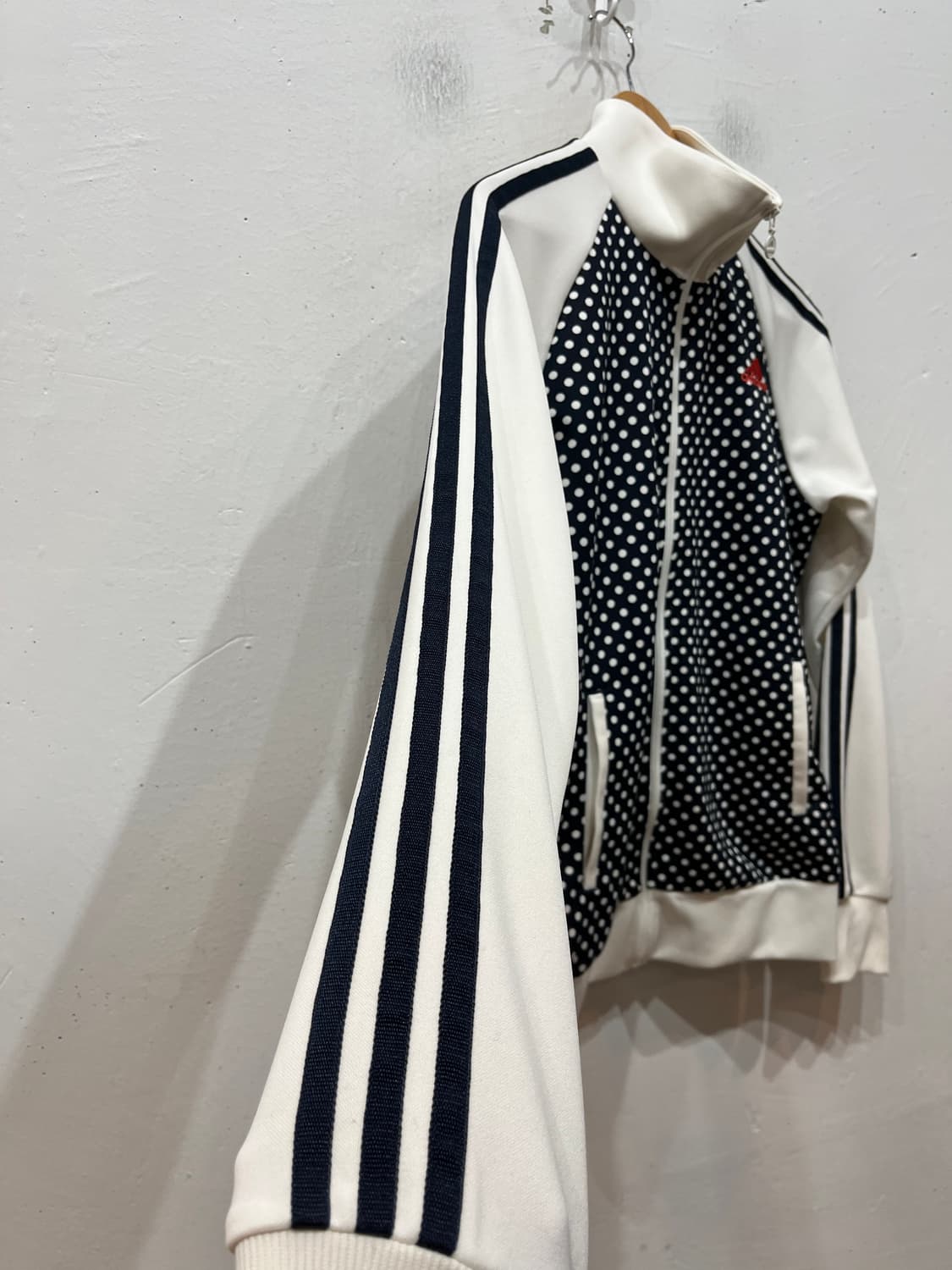 아디다스 도트 땡땡이 화이트 트랙탑 져지 상품이미지4