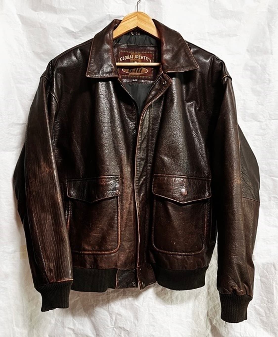 미국 g-iii사  A-2 가죽 봄버 자켓  루즈핏 xl 상품이미지1