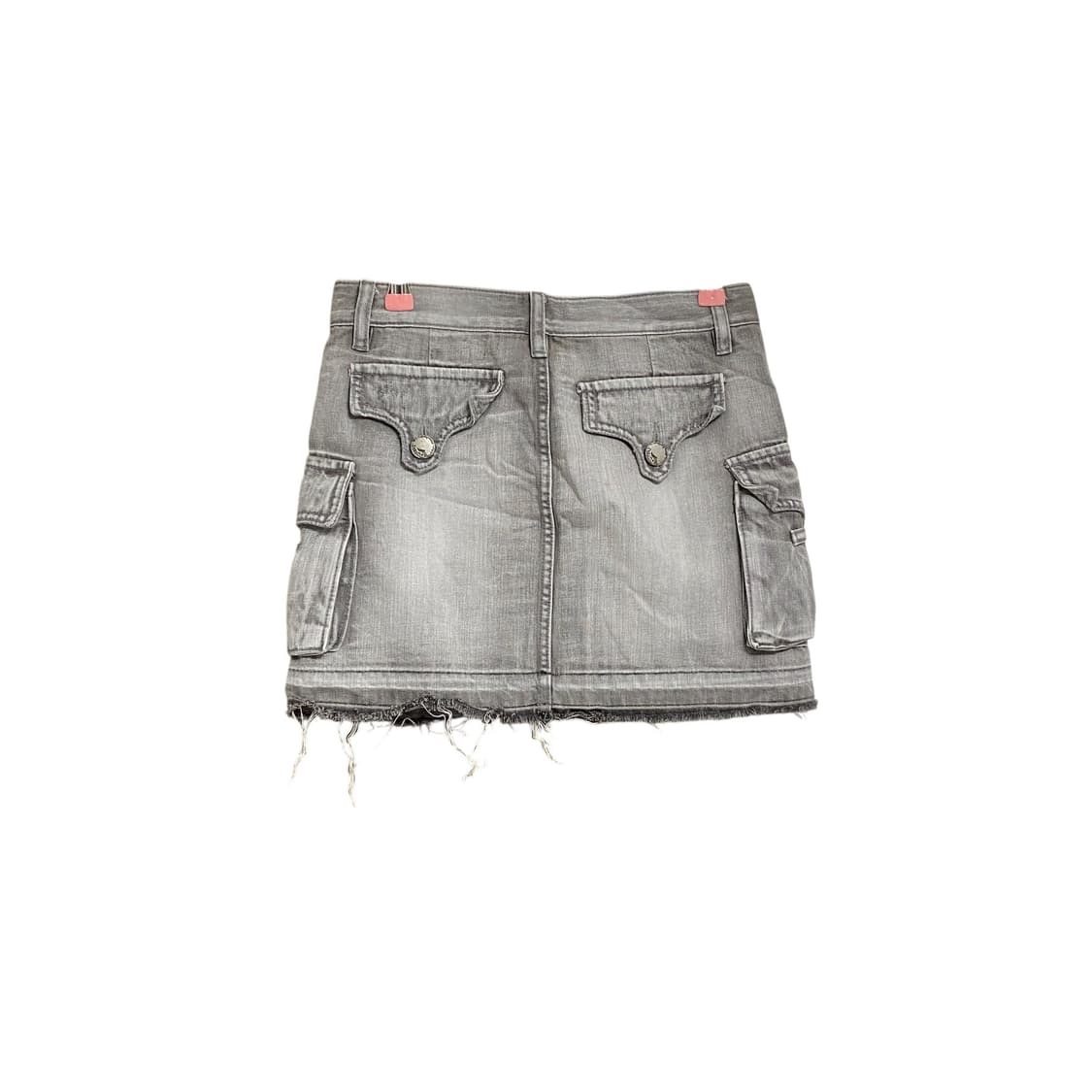 Gray washing western cargo skirt 상품이미지2