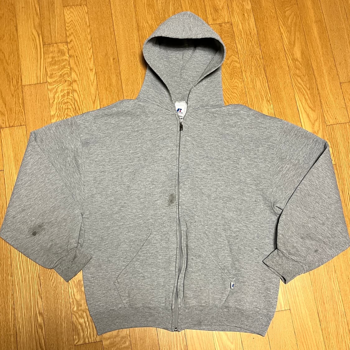[XL] 00s 빈티지 러셀 후드집업 헤더 그레이 상품이미지2
