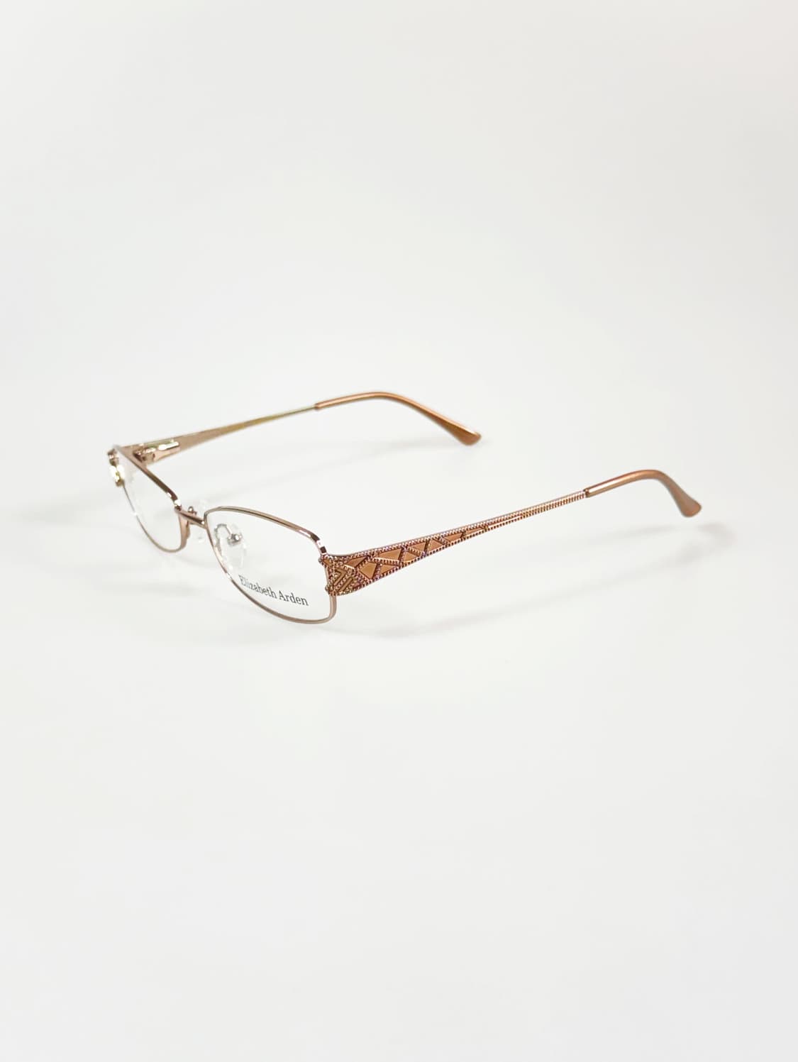 ELIZABETH ARDEN 로즈골드 슬림 스퀘어 메탈 빈티지 안경 상품이미지3