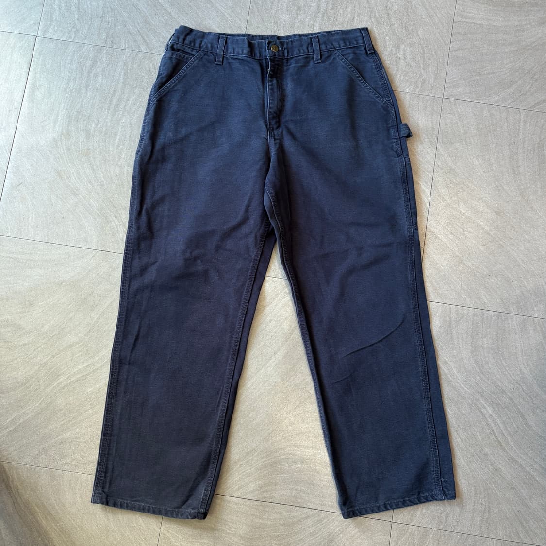 칼하트 오리지널 네이비 카펜터 팬츠 상품이미지6