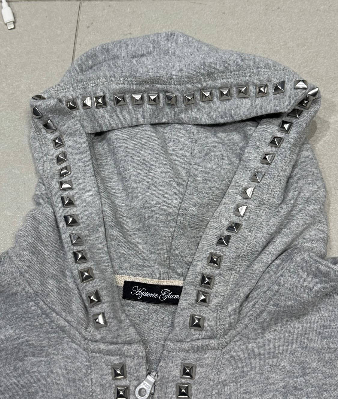 히스테릭 글래머 아카이브 스터드 폭탄 후드 집업 자켓 상품이미지2